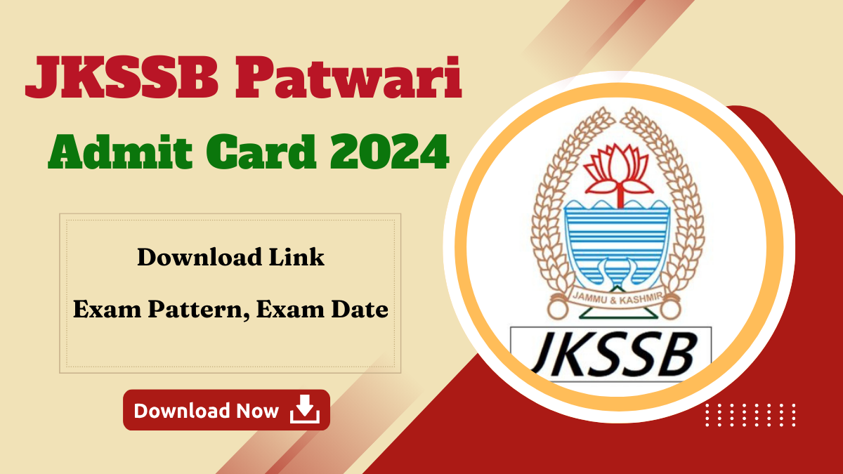 JKSSB Patwari Admit Card 2024 Released