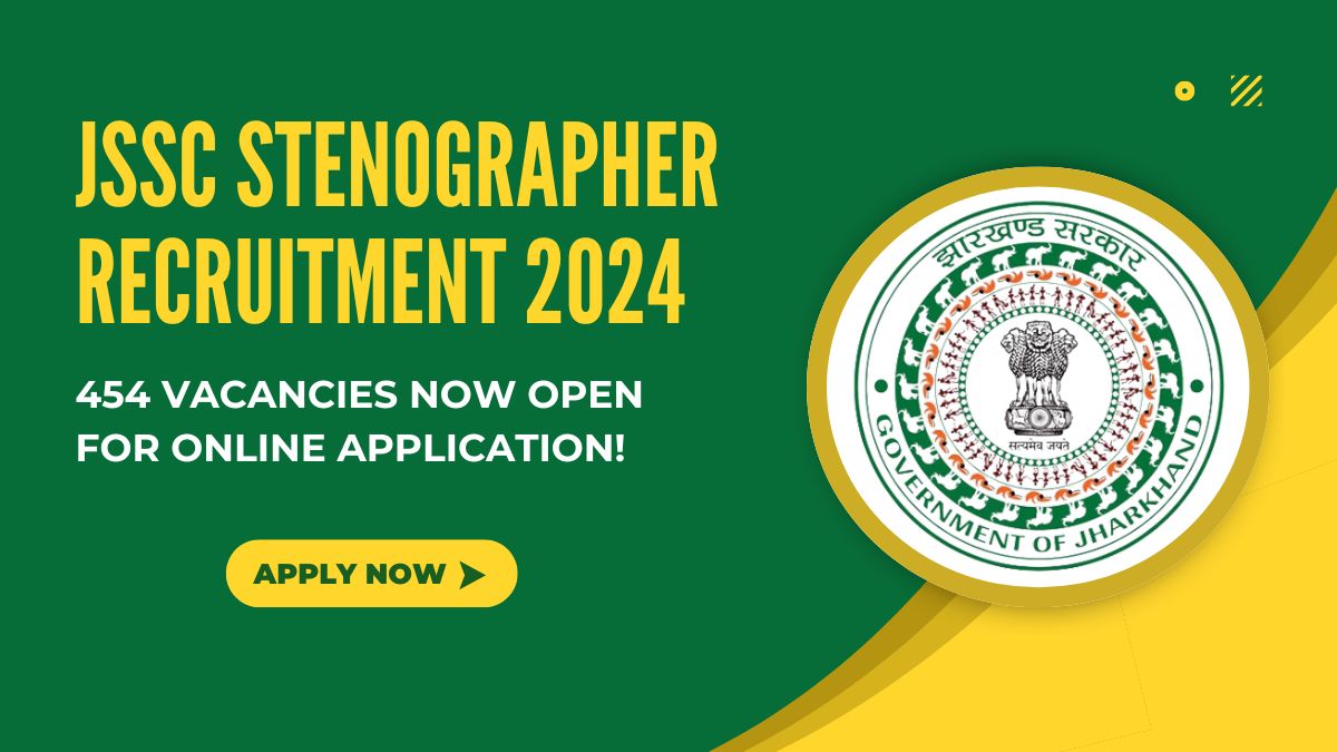 JSSC Stenographer Recruitment 2024