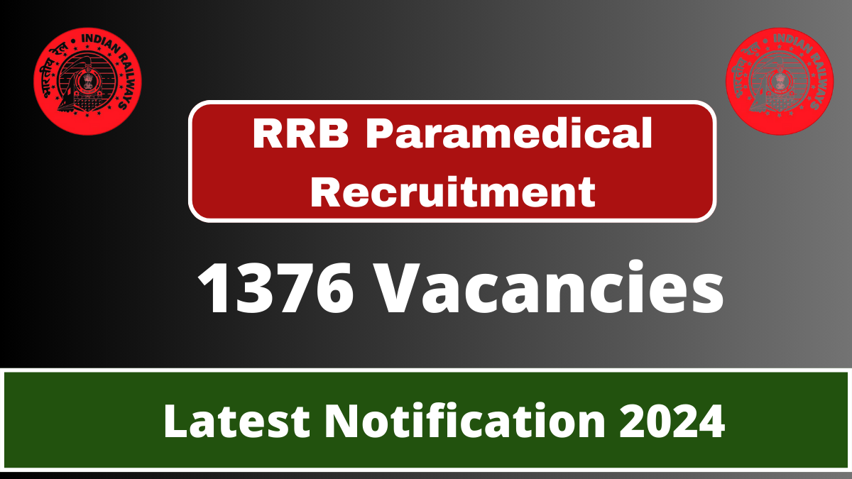 RRB Paramedical Recruitment