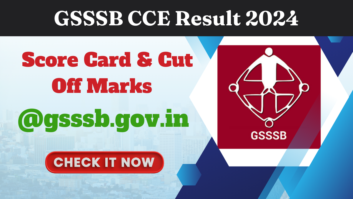 GSSSB CCE Result 2024