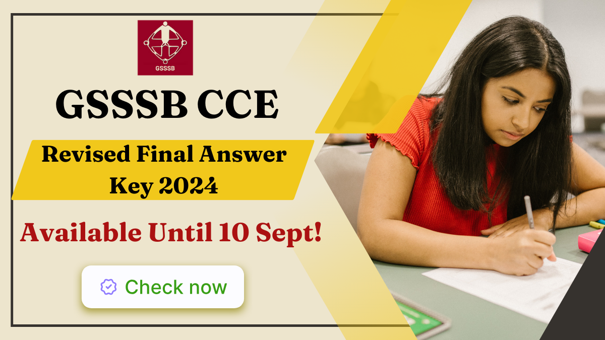 GSSSB CCE Revised Final Answer Key 2024