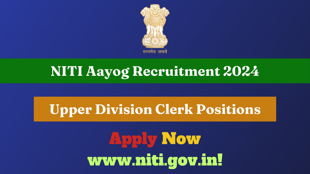 NITI Aayog Recruitment 2024